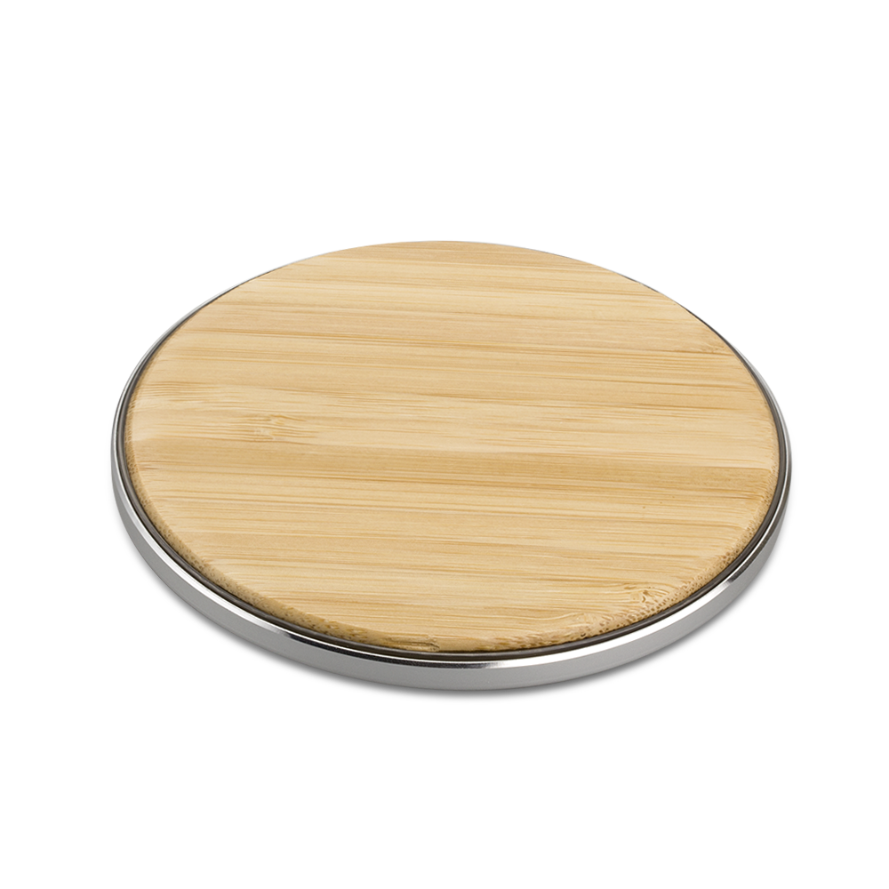 Round Bamboo 15W Wireless Charger