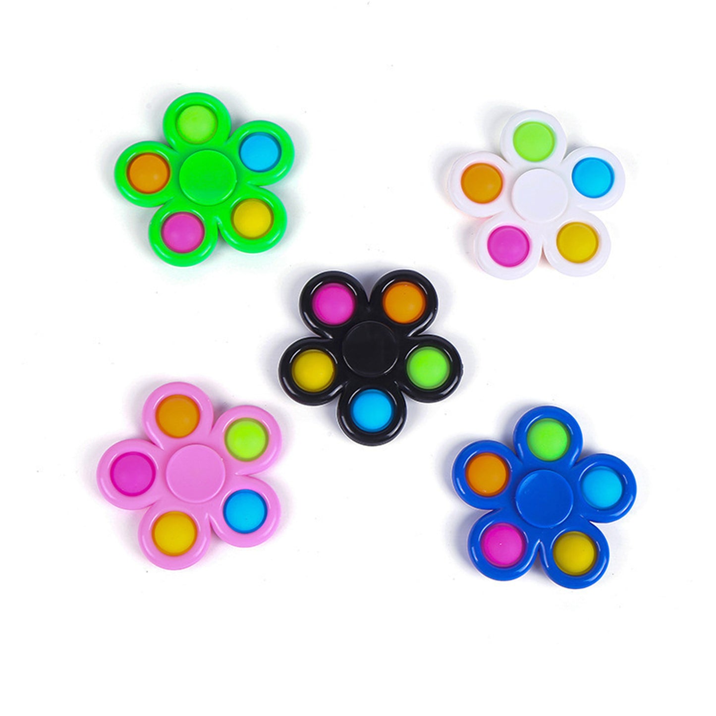 5 Fingers Toys Push Bubble Fidget Spinner
