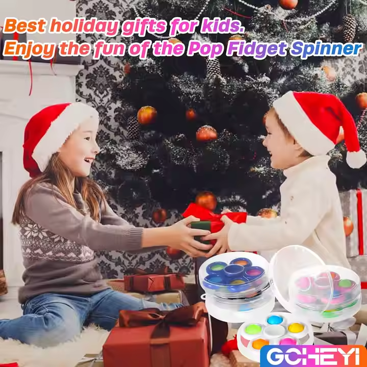 5 Fingers Toys Push Bubble Fidget Spinner