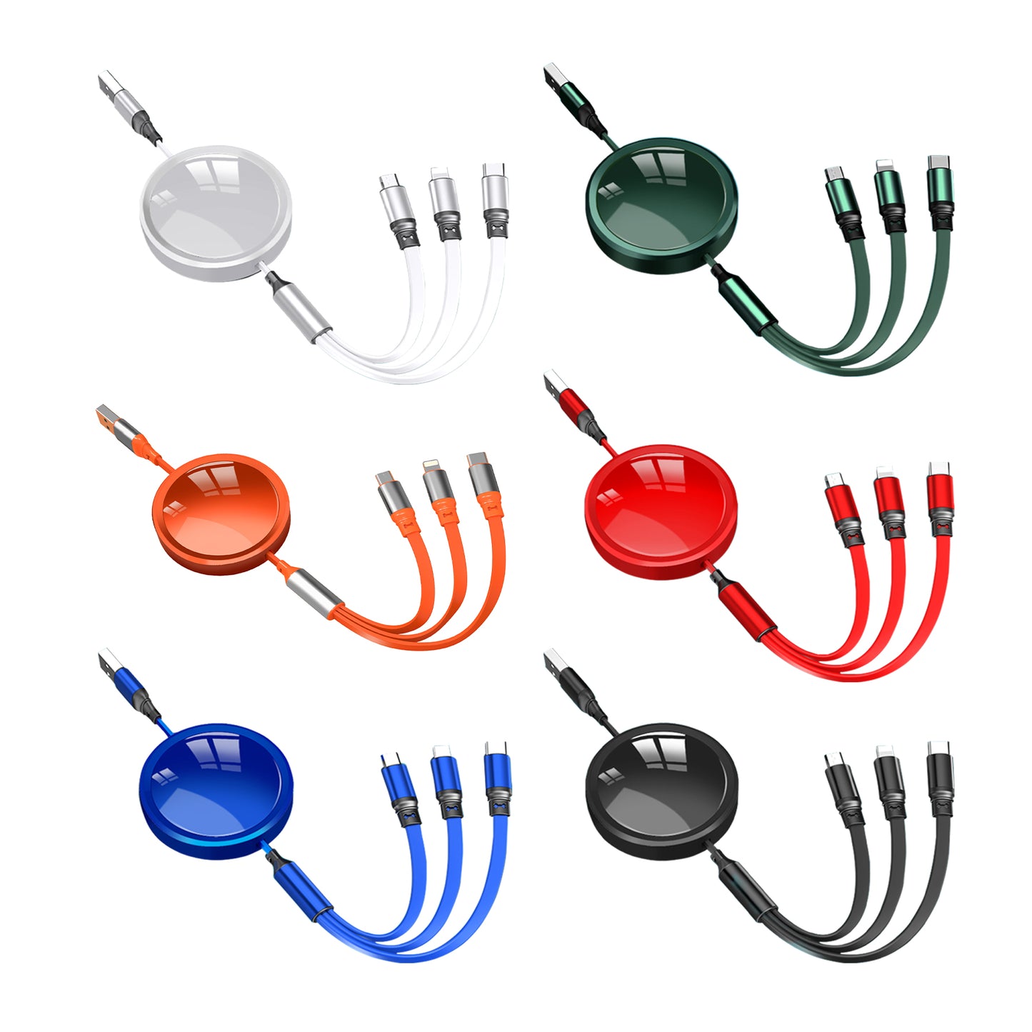 Scalable 3-in-1 100W Fast Charging Cable