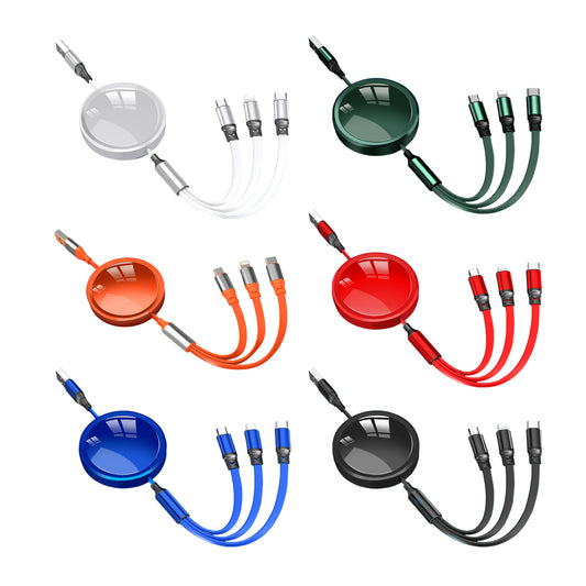 Scalable 3-in-1 100W Fast Charging Cable
