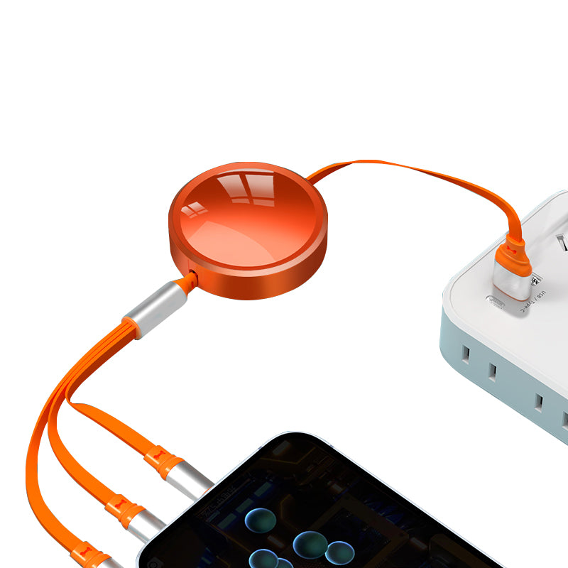 Scalable 3-in-1 100W Fast Charging Cable