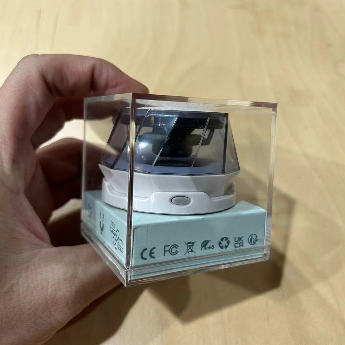 Portable Magnetic Wireless Speaker with LED light & Phone Holder