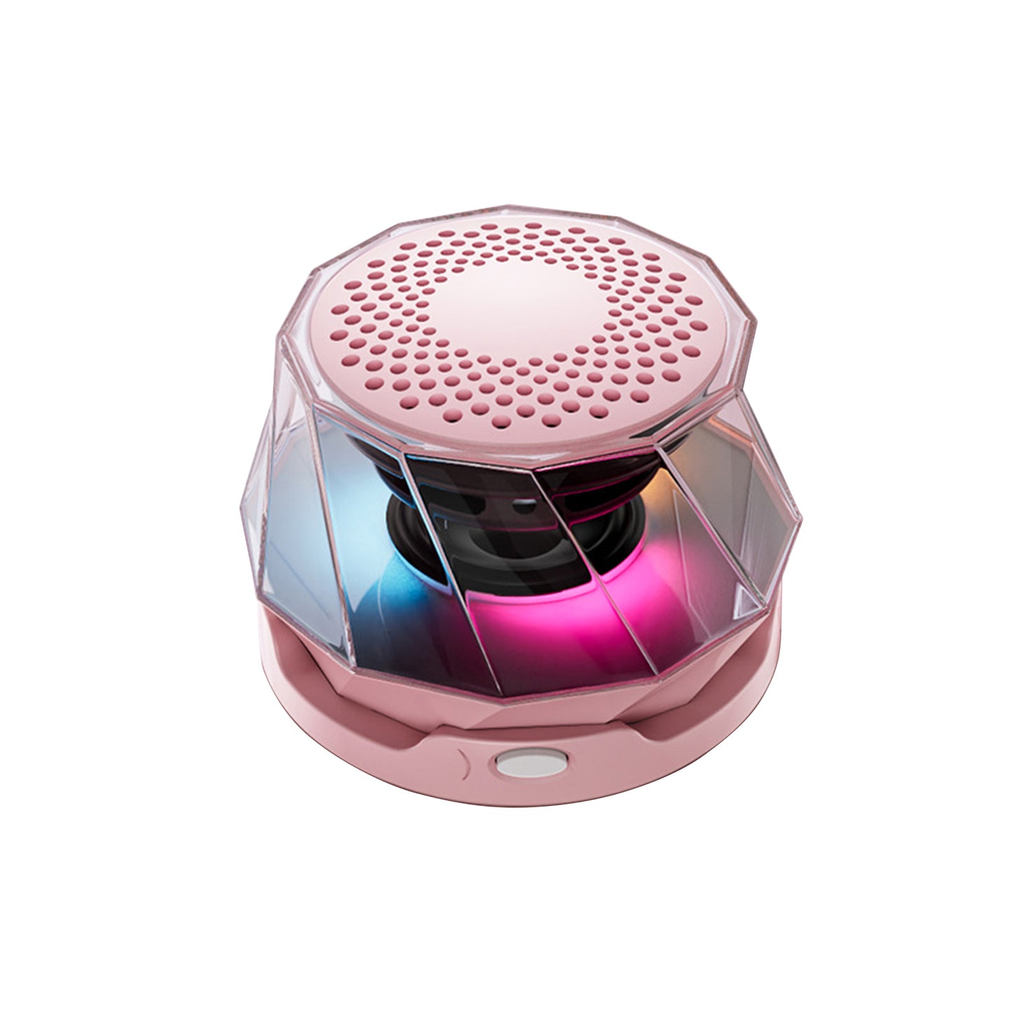Portable Magnetic Wireless Speaker with LED light & Phone Holder