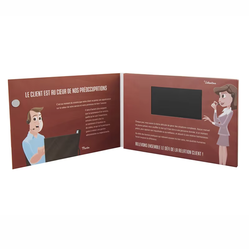 4.0" HD Screen A5 Video Brochure