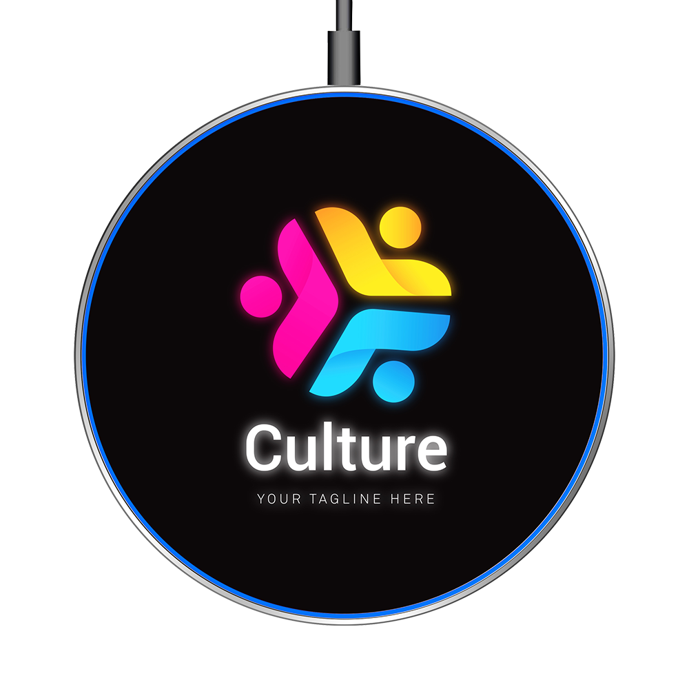 15W Wireless Charger W/T Colorful Lighting Logo