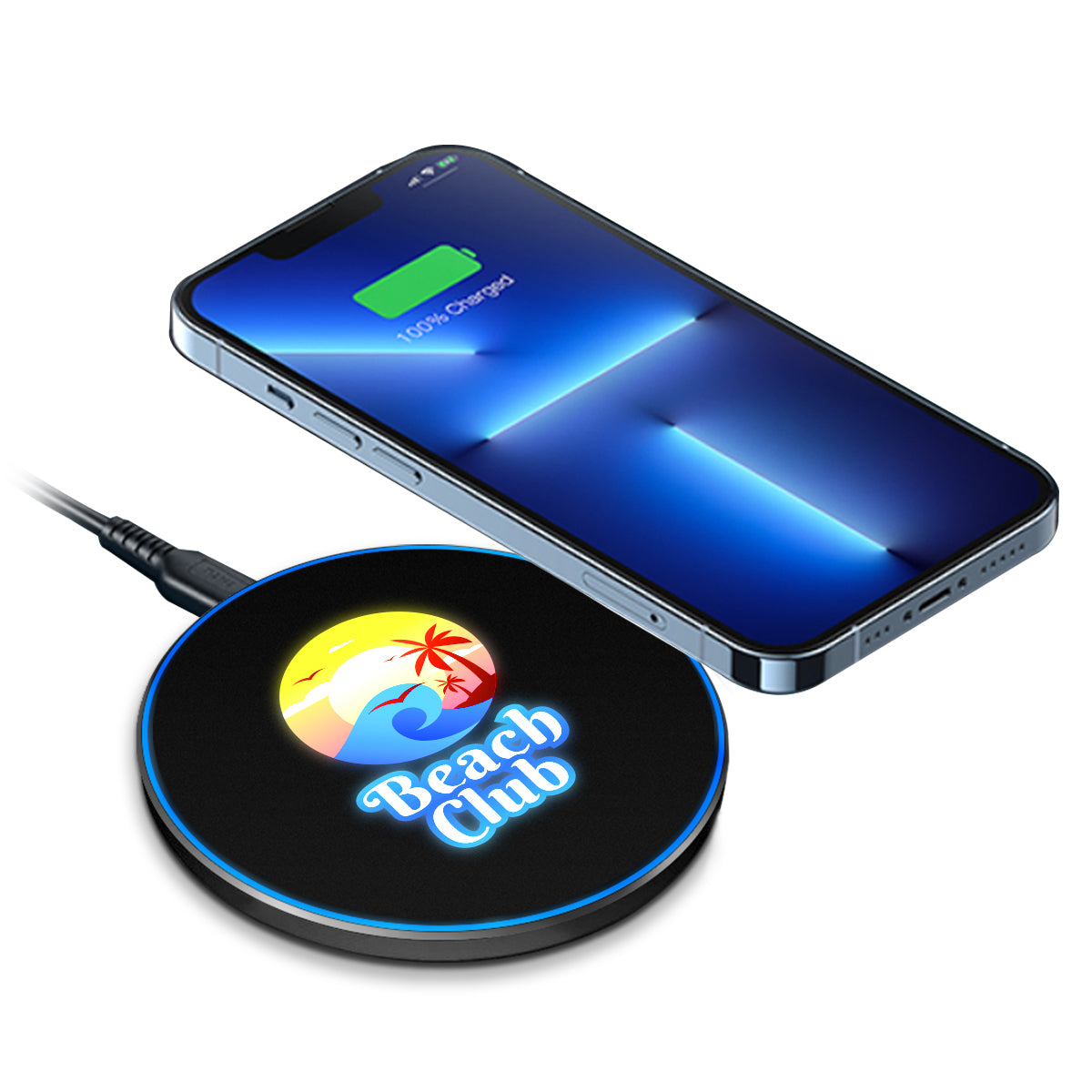 15W Wireless Charger W/T Colorful Lighting Logo