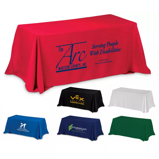Elevate Your Trade Show Presence with Custom Printed Tablecloths