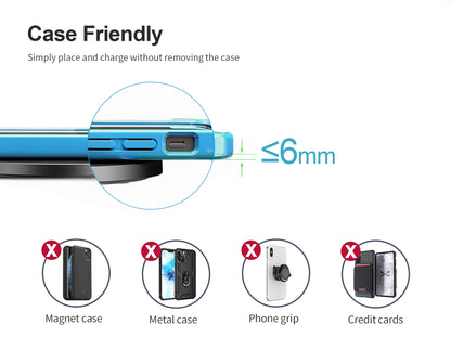 15W Wireless Charger W/T Light Up Logo