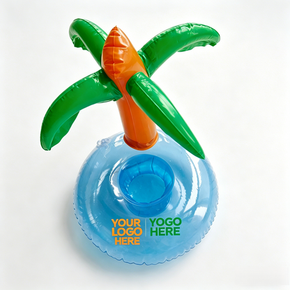 Inflatable Coconut Tree-Shaped Drink Holder