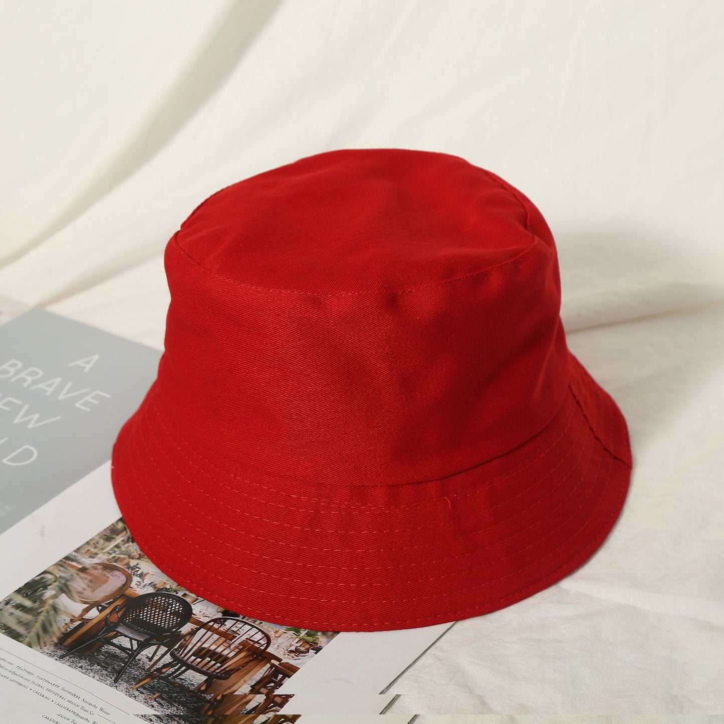 Reversible Cotton Bucket Hat
