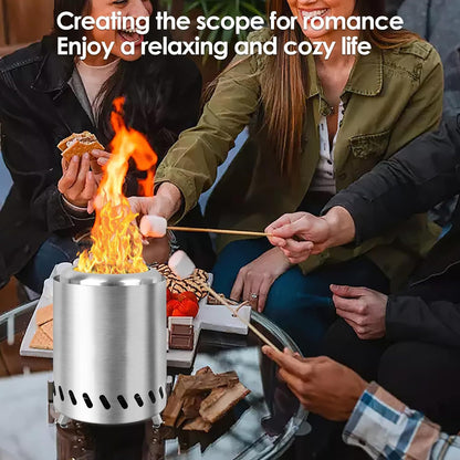 Portable Mini Wood Stove Grill