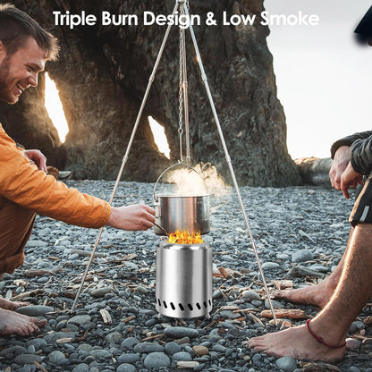 Portable Mini Wood Stove Grill