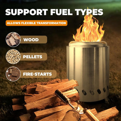 Portable Mini Wood Stove Grill