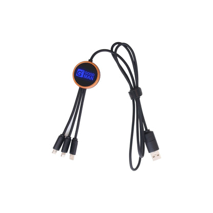 40" Multi Charging Cable With Light-up Logo
