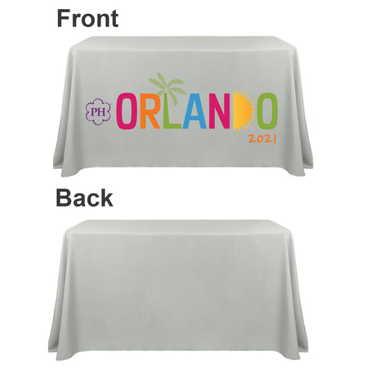 4ft Standard 4-Sided Table Throw