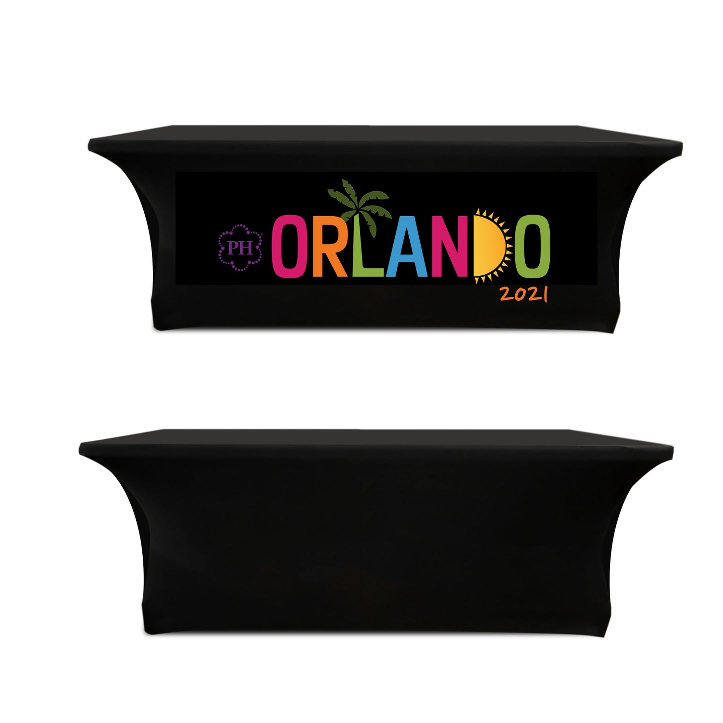 4-Sided 8ft Stretch Table Cover