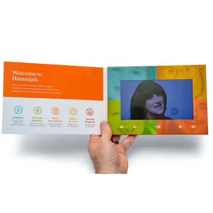 5.0" HD Screen A5 Video Brochure