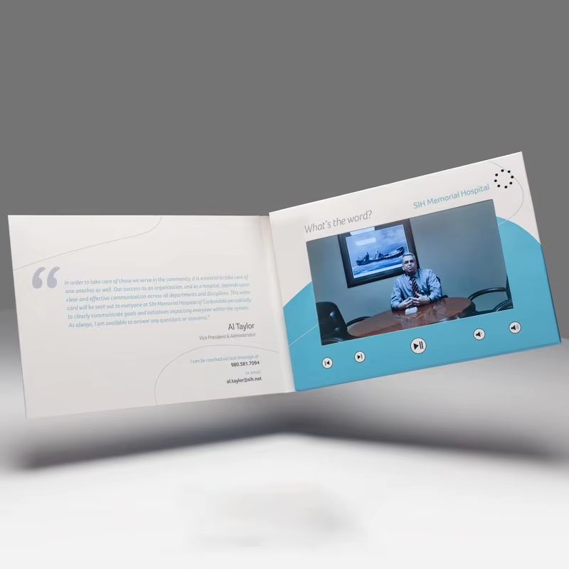 10.1" Screen A4 Video Brochure