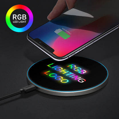 15W Wireless Charger W/T RGB Lighting Logo