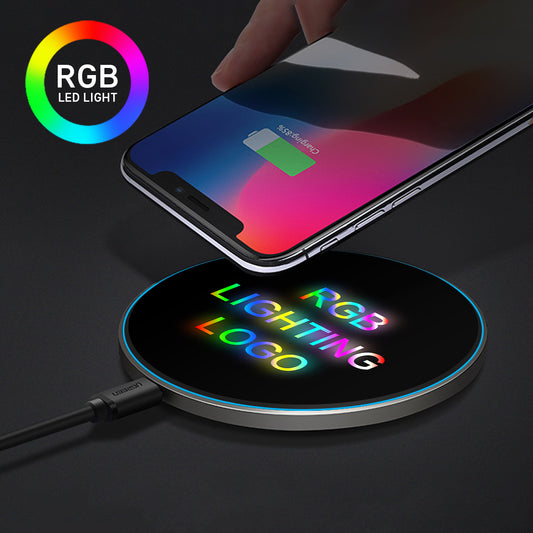 15W Wireless Charger W/T RGB Lighting Logo