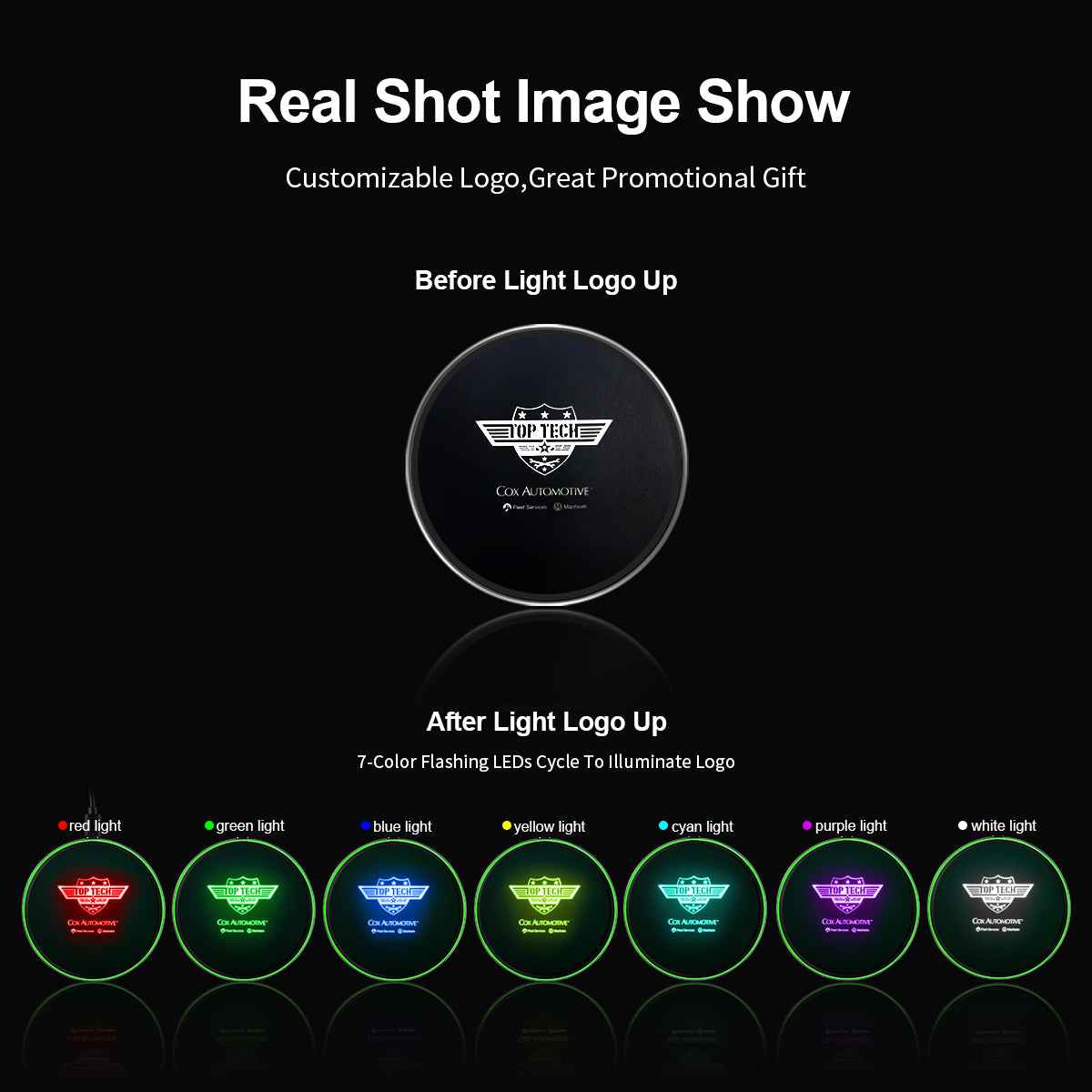 15W Wireless Charger W/T RGB Lighting Logo