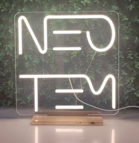 Custom Table Top Neon Sign (12" W x 12" H)